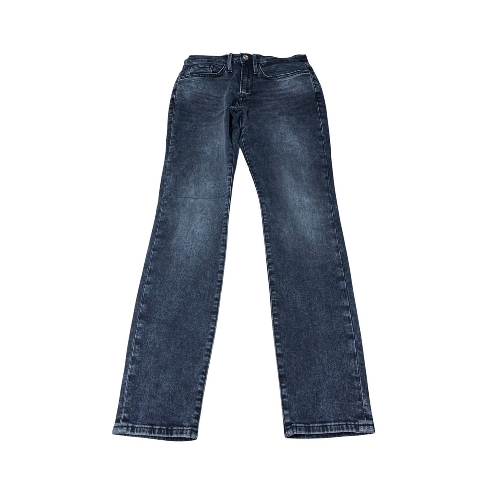 Frame L'Homme Skinny Jeans Nazare Dark Indigo Acid Wash LMHKB722 Mens 29x32